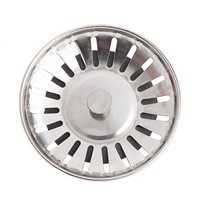 Kitchen Stainless Steel Basin Drain Dopant Sink Strainer Basket Waste Filter