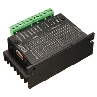 SHGO Hot 20KHZ CNC Single Axis TB6600 2/4 Phase Hybrid Stepper Motor Driver Controller Black