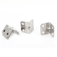 Hot Stainless Steel Corner Braces Angle Brackets Silver Tone 8PCS