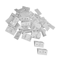 Hot 30pcs Shelf Cabinet 90 Degree Plastic Corner Braces Angle Brackets White