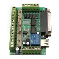 BIFI Hot Upgraded 5 Axis CNC Breakout Board for Stepper Motor Driver Mach3 + USB Cable