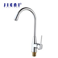 JIENI RU Bathroom Sink Basin Faucet Deck Mount Bright Chrome Washing Basin Mixer Water taps Hot &amp;amp;amp;Cold Water Mixer Taps