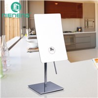Nieneng Makeup Mirrors 304 Stainless Steel Table Stand LED Light Mirror 3X Bath Make Up Mirror Cosmetic Bathroom Mirror ICD60541