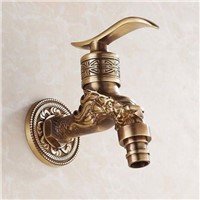 Brass Antique Bronze Bibcock Faucet, Cold Tap, Washing Machine Faucet, Toilet Bibcock, Copper Bibcock,Tap,Garden faucet