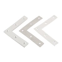 5pcs Stainless Steel Flat Corner Brace Fixing Bracket Plates 80mmx80mm