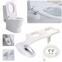 Mayitr 7/8&amp;amp;#39;&amp;amp;#39; And 9/16&amp;amp;#39;&amp;amp;#39; Bathroom Non-Electric Bidet Spray Hot / Cold Water Toilet Seat Attachment Self-Cleaning Noozle
