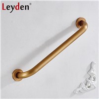 Leyden 30-50cm Antique Brass Grab Bar Safety Handle Wall Mount Copper Handrail Safety Bar for Bathroom Handle Bathroom Accessory