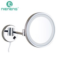 Nieneng Makeup Mirrors LED Bathroom LED Light Mirror 5X 10X Bath Mirror Make up Toilet Magnifying Mirror Accessories ICD60531