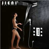 Luxury Rain Waterfall Shower With Two Function Shower Mixer Bathroom Concealed Shower Sets Bath Bathroom Shower Hand