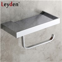 Leyden Copper 4 Color Toilet Roll Holder Toilet Paper Holder with Shelf Wall Mounted Toilet Paper Rack Bathroom Accessories