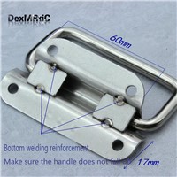 Stainless steel spring folding handle Pull Handle for Toolbox  and activities 50mm