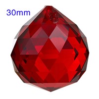 30mm Red Crystal Ball Prisms