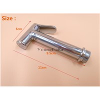 Copper Chrome Toilet Bidet Faucet Bathroom Copper Valve Shower Spray Set with Rotate Holder.Health Cleaning Anal Shower Set