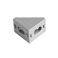 10Pcs 20x20mm Grey Aluminum L Shape Brace Corner Joint Right Angle Bracket Hot