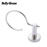 Sully House Stainless Steel Bathroom Single Cup&amp;amp;amp;Tumbler Holders,Toothbrush Gargle Frosted&amp;amp;amp;Transparent Glass Cup,Bath Accessory