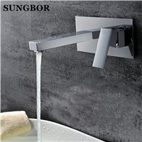 Bathroom Faucet Into the wall cold and hot Water Taps Embedded type Mixer Single Handles Table basin wash basin faucet LT-306L