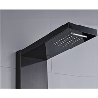 Stainless Steel Bathroom Shower Panel Rainfall &amp; Waterfall Shower Head Shower Column with Hand Shower Oil Rubbed Bronze