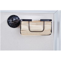 New style Black Sqaure Paper Towel Holder Basket  Bathroom Accessories Toilet Tissue Holder Basket 7812