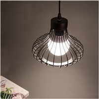 New Edison Iron Vintage Ancient Hanging Ceiling Lamp Bulb Light Fitting Guard Wire Cage Cafe Lampshade Lamp Cover 200x230mm