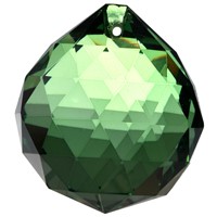 CSS 40mm Vintage Crystal Green Feng Shui Ball Placed in window ornament make Rainbow