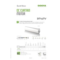 Dooya curtain motor DT12TV-1.2V  5 wires, built-in transformer, control by swith and emitter for curtain, 2meters track,