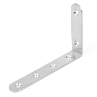 Practical 125x75mm L Shape Stainless Steel Shelf Corner Brace Angle Bracket