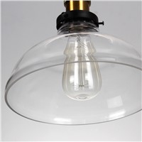 New American Country Retro Vintage Glass Lampshade Pendant Light E27 Glass Pendant Lamp for Restaurant Coffee bar Clothes shop