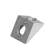 10Pcs 20x20mm Grey Aluminum L Shape Brace Corner Joint Right Angle Bracket Hot