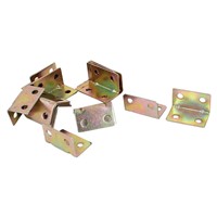 Furniture 18mm x 18mm Corner Braces Angle Brackets Bronze Tone 20 Pcs