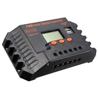 SHGO Hot 12/24V 30A USB  Solar panels charge controller
