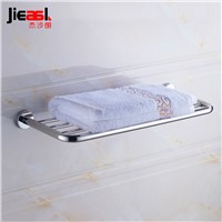 304 Stainless Steel Bathroom Towel Rack Shelf Wall Mounted Single Tier Towel Racks Bath Accessory Bars Brief Bath Towel Holders