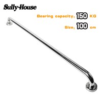 Sully House 304 Stainless Steel 100cm Bathroom Safety Handrail, Disabled Grab Bars Toilet Elderly Safety Helping Bathtub Handle