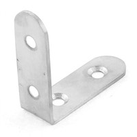 Flat L Shape Shelf Support Corner Brace Angle Bracket 5 x 5cm 3Pcs