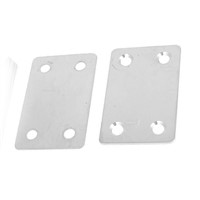 60mm x 38mm Flat Repair Mending Plate Joining Bracket Support 8pcs