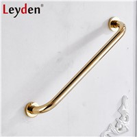 Leyden 30-50cm Polished Gold Grab Bar Safety Handle Wall Mount Copper Handrail Safety Bar for Bathroom Handle Bathroom Accessory
