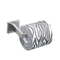 AUSWIND modern 304 stainless steel simple paper towel rack silver polish/brush toilet paper holder wall mount paper box