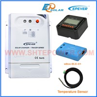 charger solar battery controller Tracer3210CN mppt BLE temperature sensor MT50 remote meter 30A 12v 24v auto work