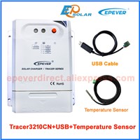 Battery charger solar controller EPsolar EPEVER MPPT Tracer3210CN+USB cable connect PC 30A Max PV input 100v