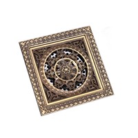 style, all copper, antique carving, deodorant washing machine, bathroom shower room, square large, floor drain 12 cm