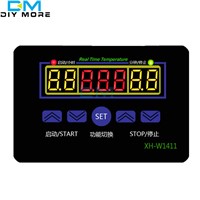LED Digital Temperature Controller AC 220V 10A XH-W1411 12V Thermostat Control Switch