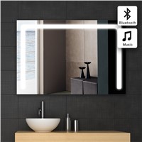 1PC 60x100cm bath mirror in bathroom Bluetooth ILLUMINATED LED GLASS MIRROR Bathroom bluetooth mirror Wall IP44 102B 90-240V