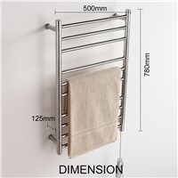 Nieneng Electric Towel Warmer 304 Stainless Steel Drying Rack Wall Mountable Bathroom Towel Rack Home Hardware Tools ICD60587