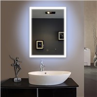50X60cm bath mirror Frame led illuminated framed bath mirror bathroom mirrors wall hung mirrors IP44 E102 90-240V  Fast shipping