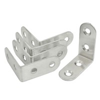 Hot Sale Furniture Round End Right Angle Bracket Fastener 40mm x 40mm 5pcs