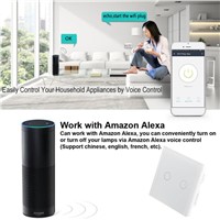 WiFi Smart Home UK EU For APP Control Touch Switch Work With Amazon Alexa Timing Function Voice Remote Control Switch Light Wall