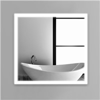 Frame led illuminated framed bath mirror80x80cm bathroom mirrors wall hung mirrors IP44 E102 90-240V Fast shipping
