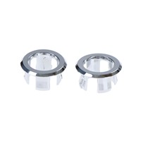 2pcs Bathroom Basin Lavabo Sink Overflow Cover Hollow water ring Oval ring Home Improvement Bathroom Accessories