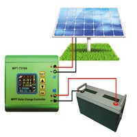 24/36/48/60/72V 10A DC-DC Boost LCD MPPT Solar Regulator Charge Controller 7210A