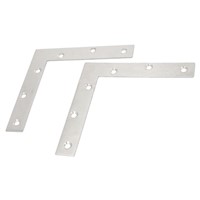 2pcs 150mmx150mm Flat L Shape Corner Brace Repair Plate Angle Bracket