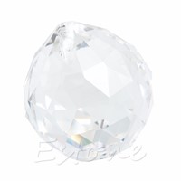 Clear Crystal Lamp Ball Hanging Prism Suncatcher Wedding Decor 20mm L15